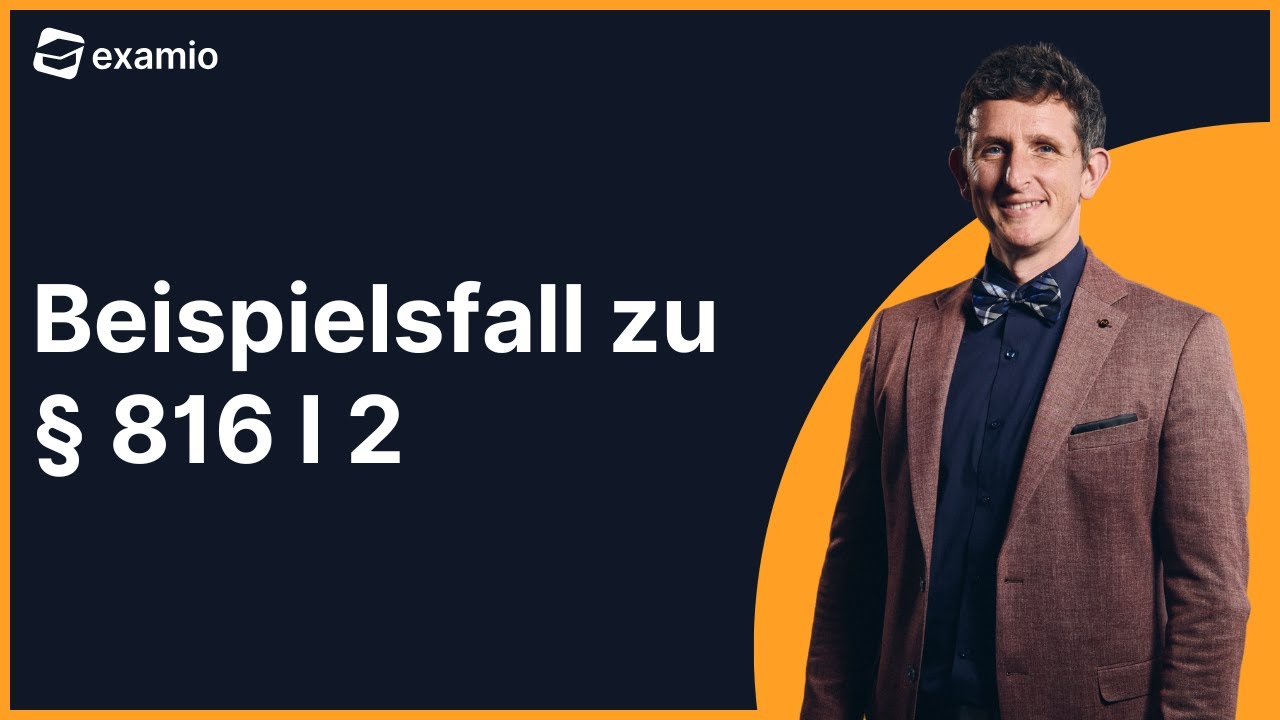 Beispielsfall zu § 816 I 2 | examio Jura