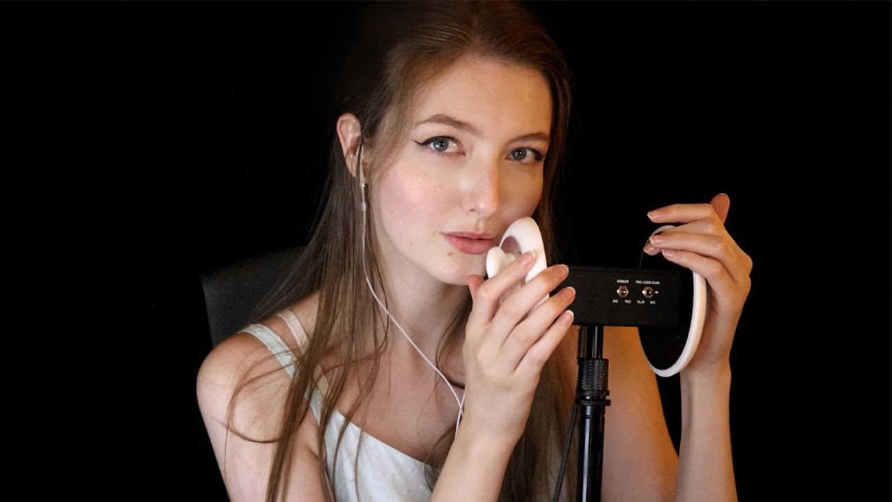ASMR Ear Massage & Breathing Sounds - Reverb