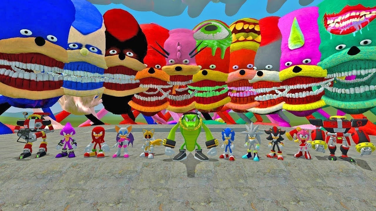 MEGA SONIC SHOWDOWN in Garry's Mod – Fast vs Powerful!