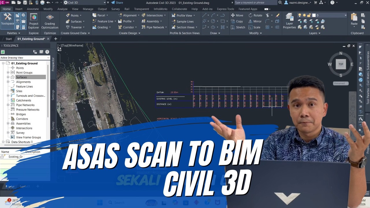 Asas Scan to BIM Civil 3D