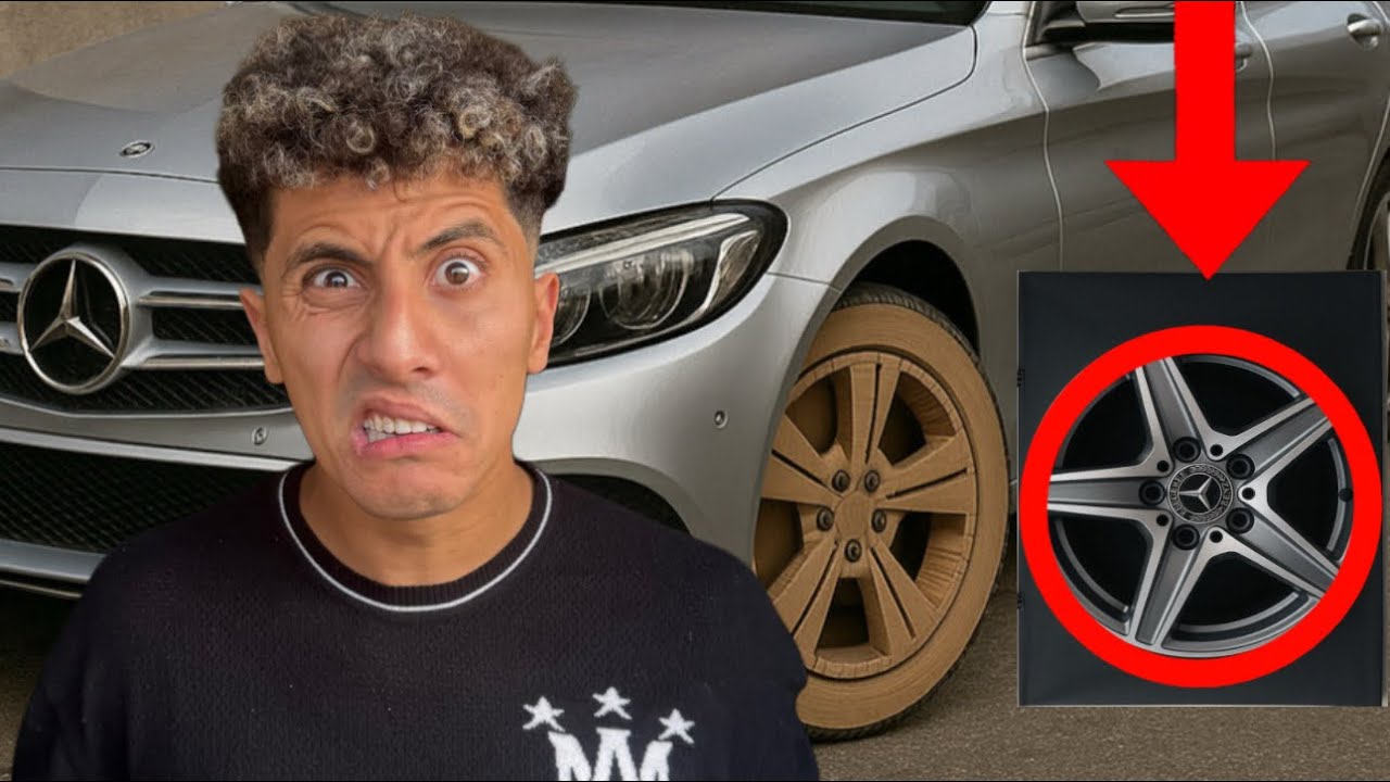 اسوء يوم مع عربيتي المرسيديس / صحابي خدعوني وغيرولي الجنط لكرتون😳