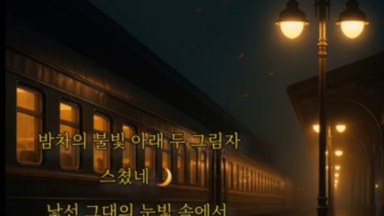 '🚉💖🌈밤차에서 정들었네 🚆🌙 그날 밤, 우리 마음이 이어졌던 순간#sunosong #ai제작 #감성트로트 #뮤직비디오#사랑노래 