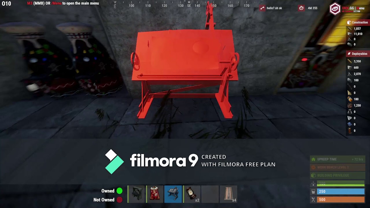 Base with a loot of boxes + secure base- Rust build
