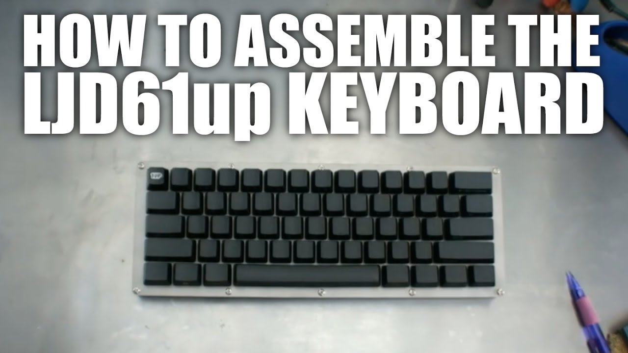 LJD61up Stainless Steel Mechanical Keyboard Assembly how to step by step