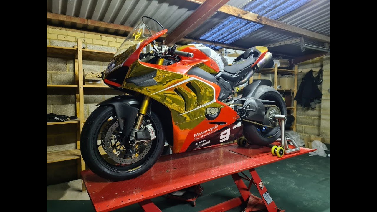 Ducati V4R - New Spider Clipons Install Video