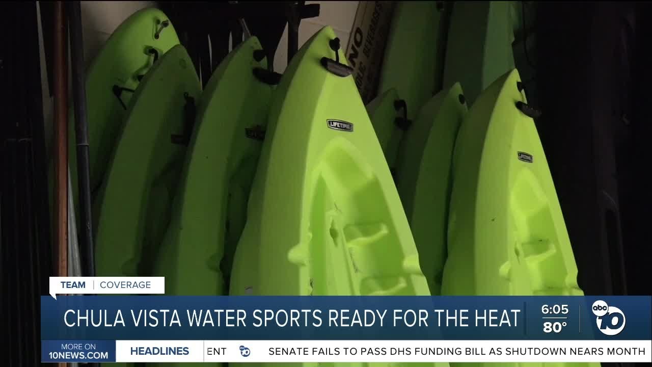 Компания Chula Vista WaterSports готова к росту бизнеса благодаря жаре.