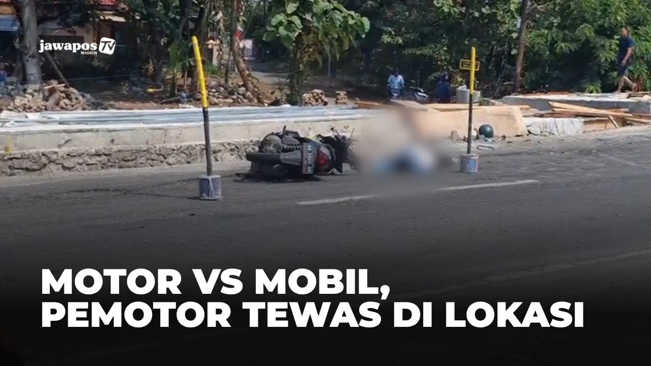 MAGETAN - Motor Vs Mobil, Pemotor Tewas di Lokasi