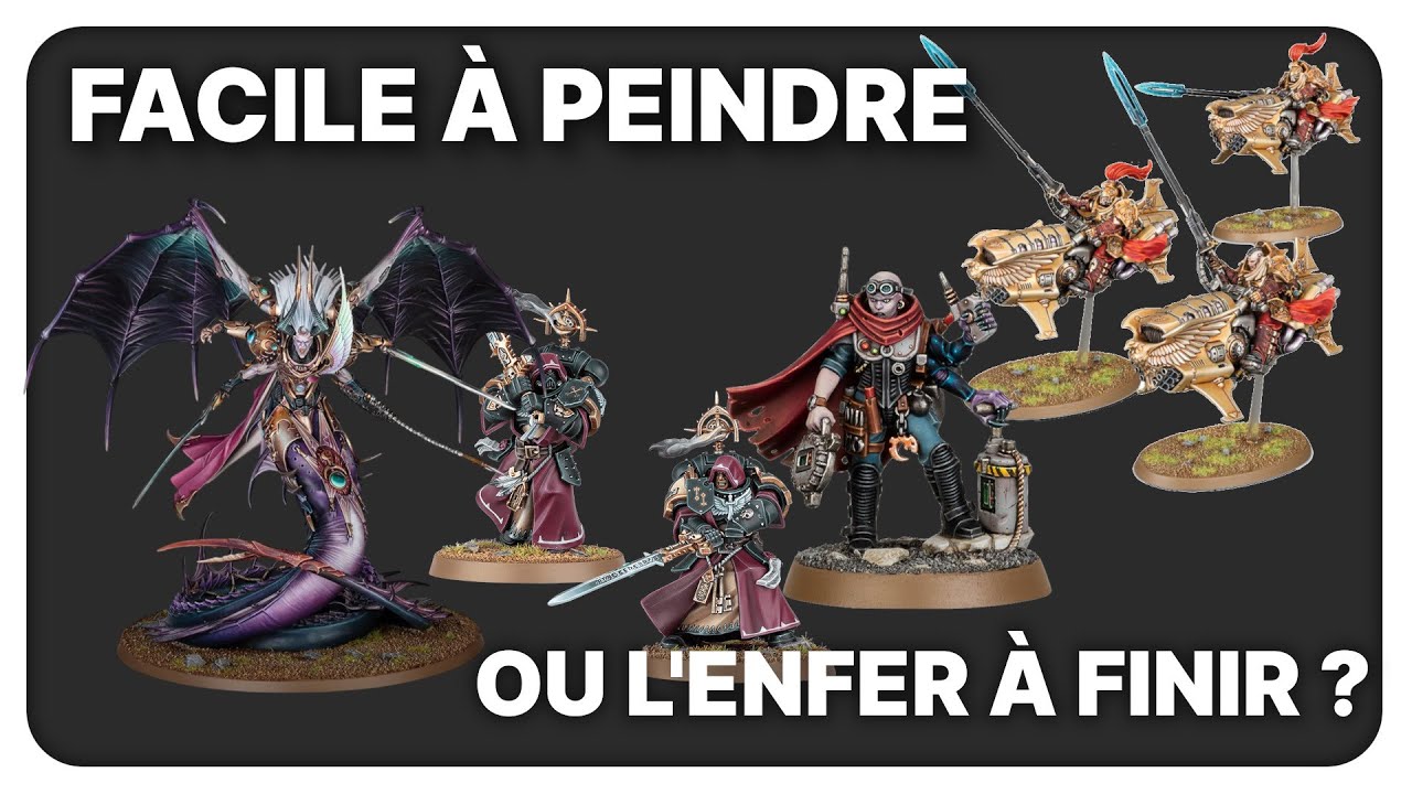 Quelles armées de Warhammer 40K sont faciles à peindre, lesquelles sont un enfer?
