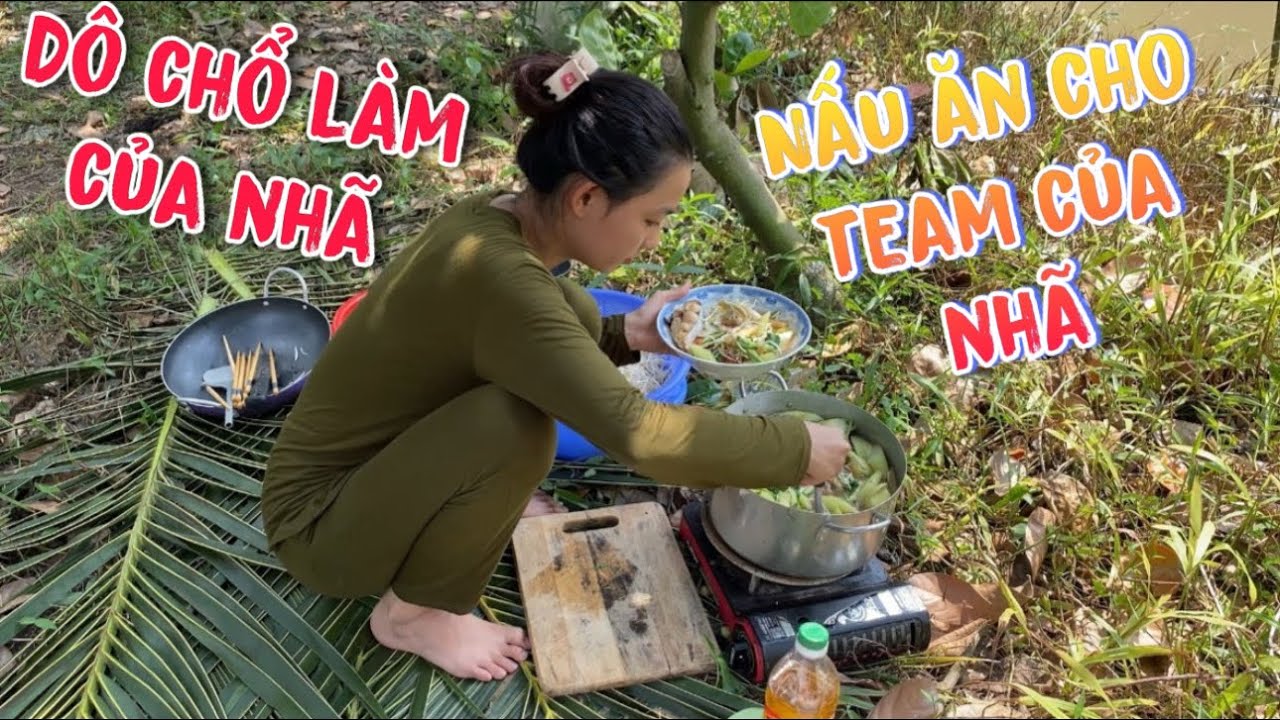Một Ngày Nấu Cơm Cho Team Nhã Ăn Khi Đi Làm Mướn