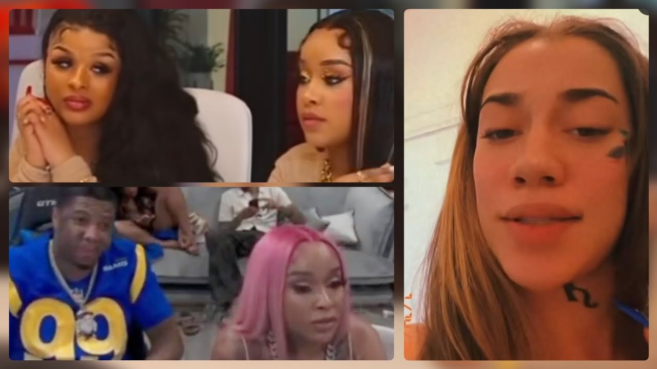 Chrisean Rock Friend StunnaGirl all over Blueface & Blueface GF big Mad.