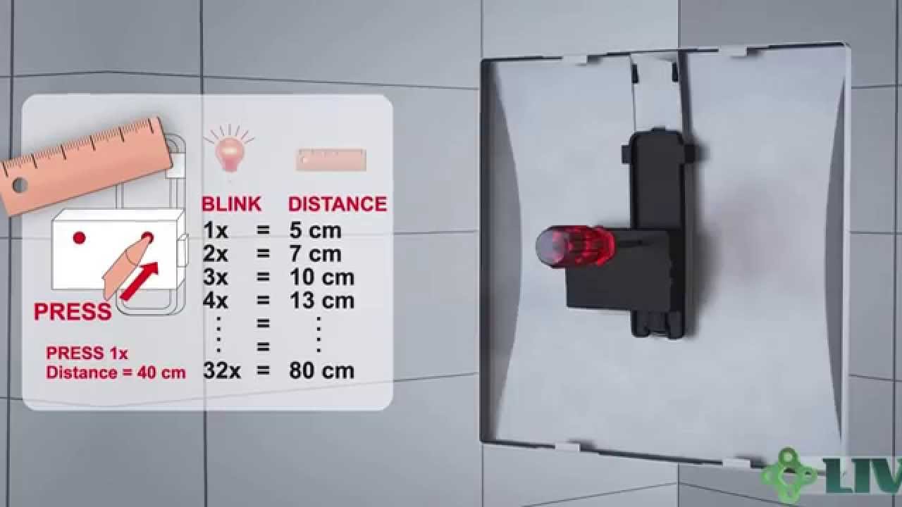LIV-FIX urinal element with sensor flushing - 3D animation of installation