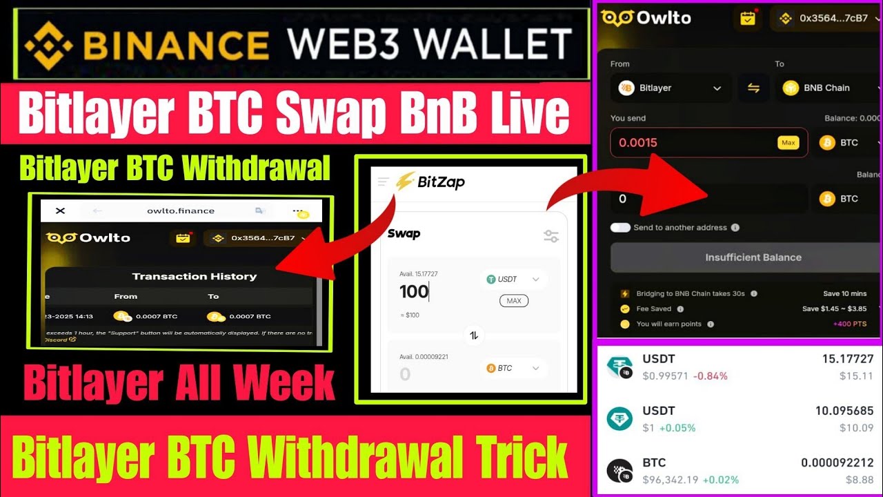 Bitlayer BTC Withdraw to Usdt | Binance Web3 Bitlayer Withdraw Trick | Binance Web3 Bitlayer Airdrop
