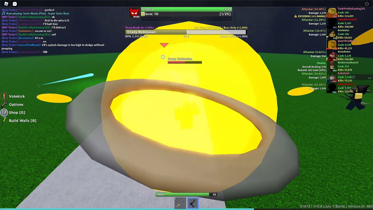Defend the Statue speedrun, Version 1.0.8. Final Time: 1:45:28 (Minus 10 Minutes)