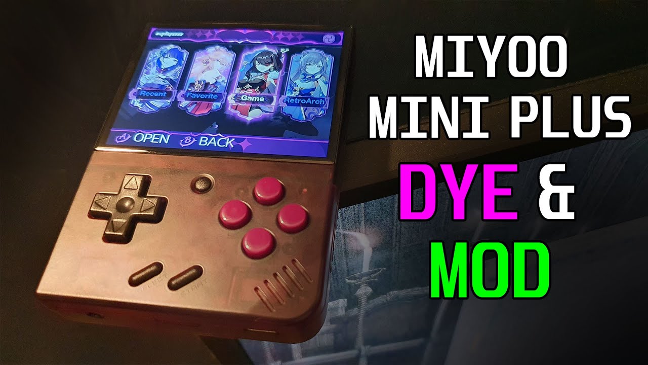 Miyoo Mini PLUS Dye and Modifications