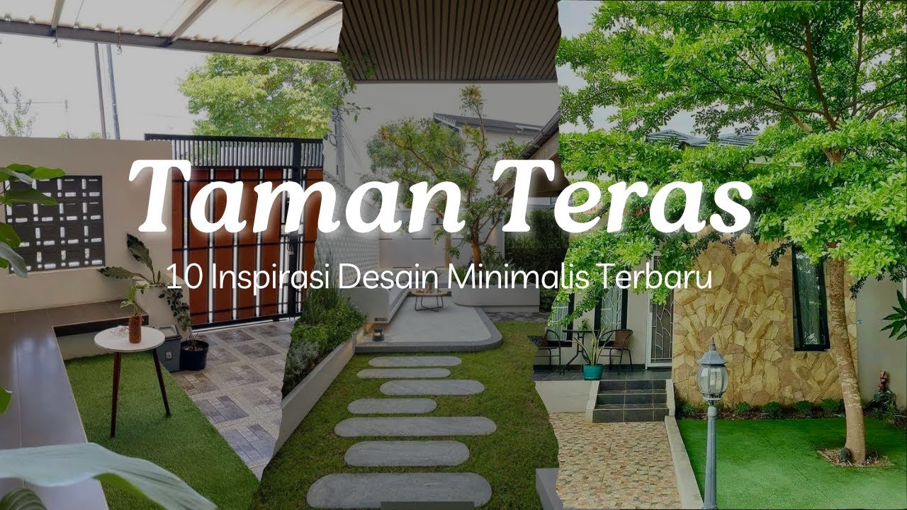 INSPIRASI DESAIN TAMAN TERAS RUMAH TERBARU | MODEL TAMAN DEPAN RUMAH MINIMALIS UNTUK LAHAN SEMPIT