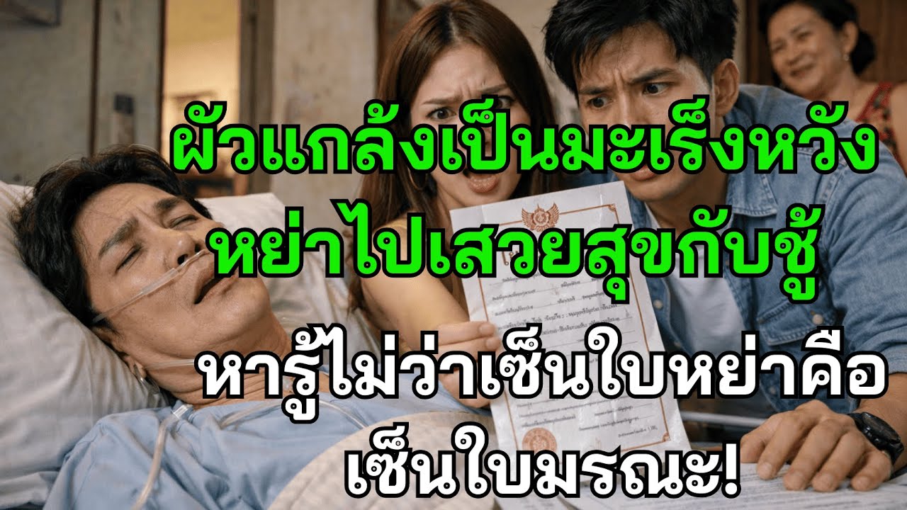 ผัวแกล้งเป็นมะเร็งหวังหย่าไปเสวยสุขกับชู้ หารู้ไม่ว่าเซ็นใบหย่าคือเซ็นใบมรณะ!