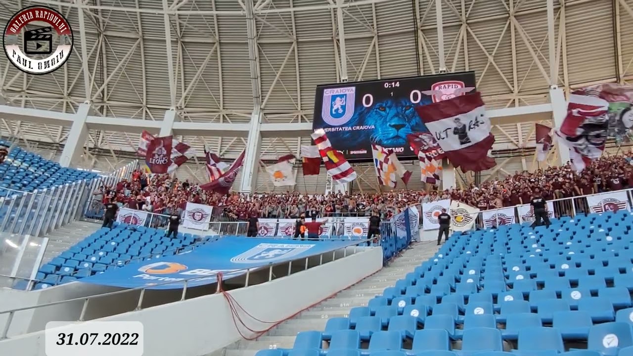 Imn Rapid || Pentru mine, Rapid este tot ce-am iubit.... @ CSU Craiova - Rapid (0-1) 31.07.2022