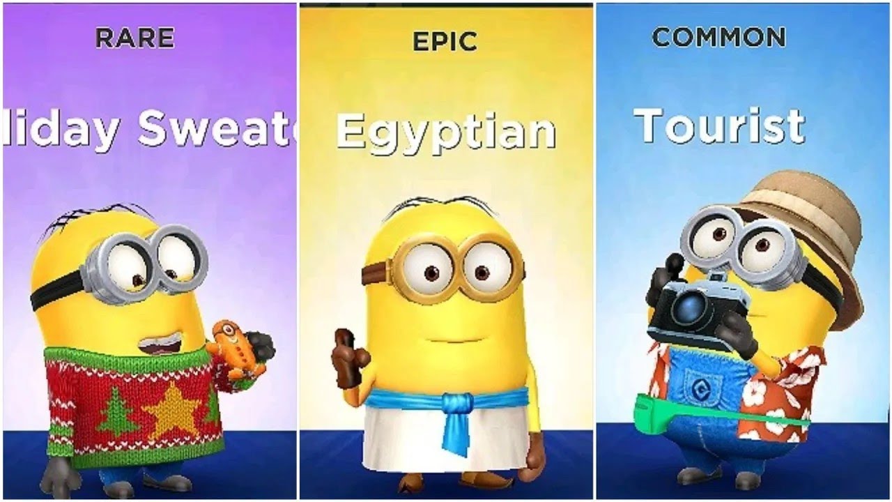 Minion Rush Holyday Sweater Vs Egyptian VS Tourist