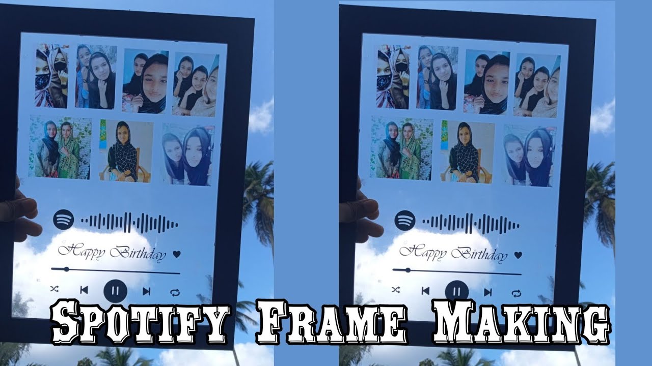Spotify frame making video | How to make spotify frame | Spotify frame |