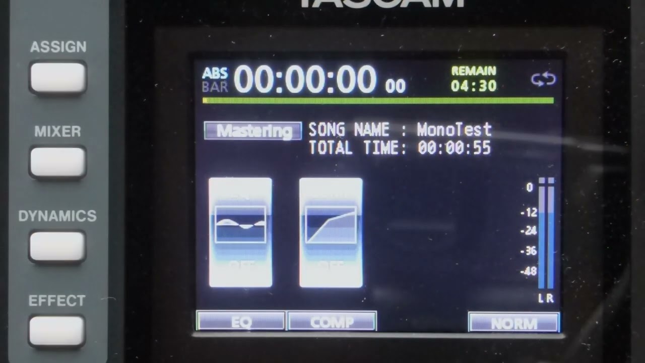 Tascam DP24/32SD Tutorial 16: Tip for checking mono compatibility