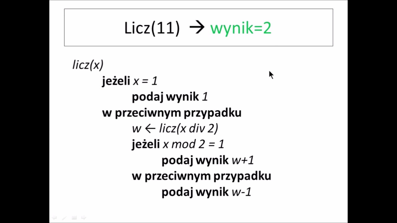 matura informatyka maj 2017 zad 2 rekurencja