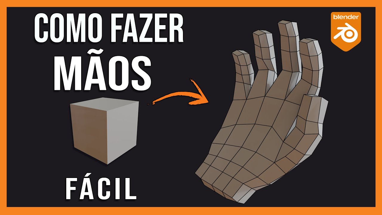 Eu Descobri o Segredo para Modelar Mãos Low Poly Rápido no Blender