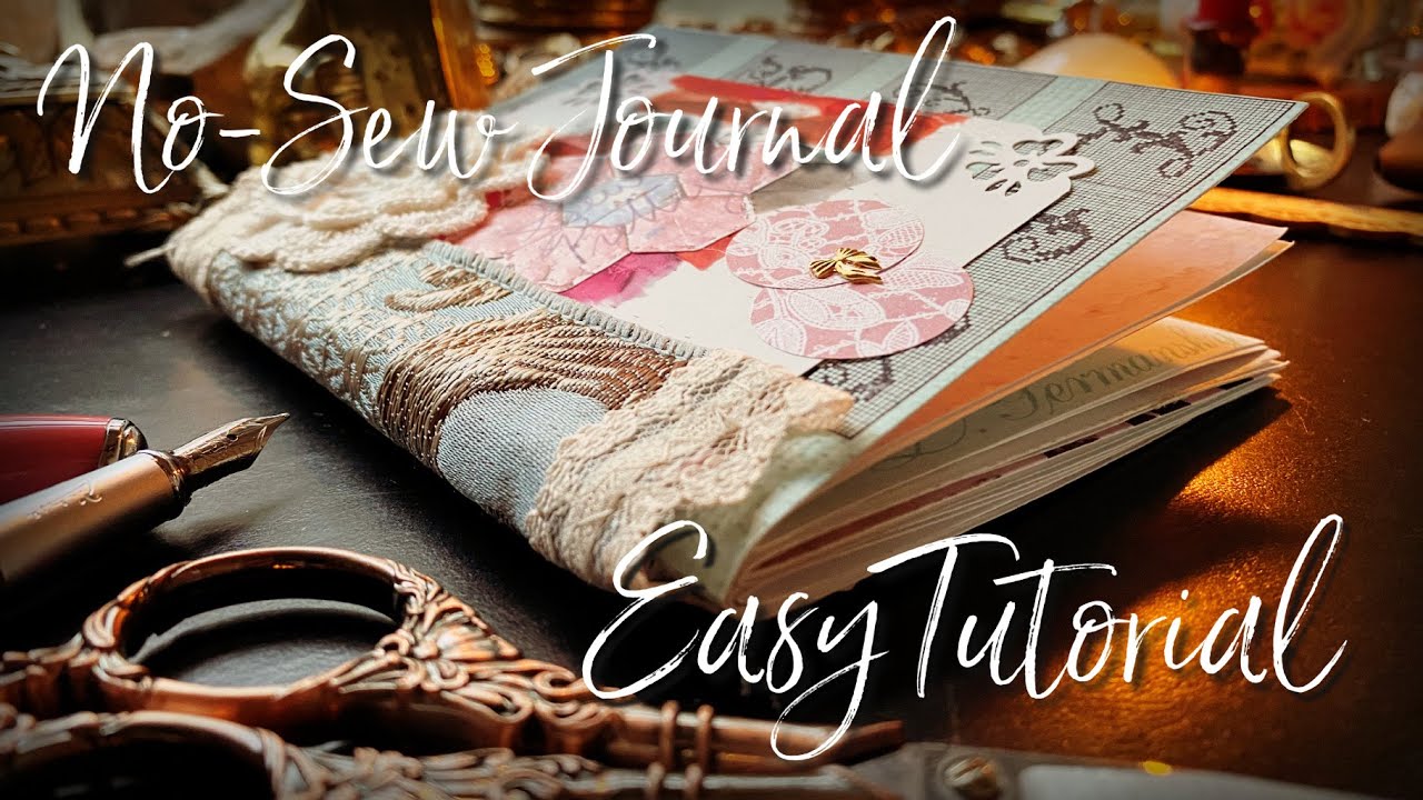 NO-SEW Journal Binding Method for Junk Journaling 📚 Easy Beginner Journal Tutorial