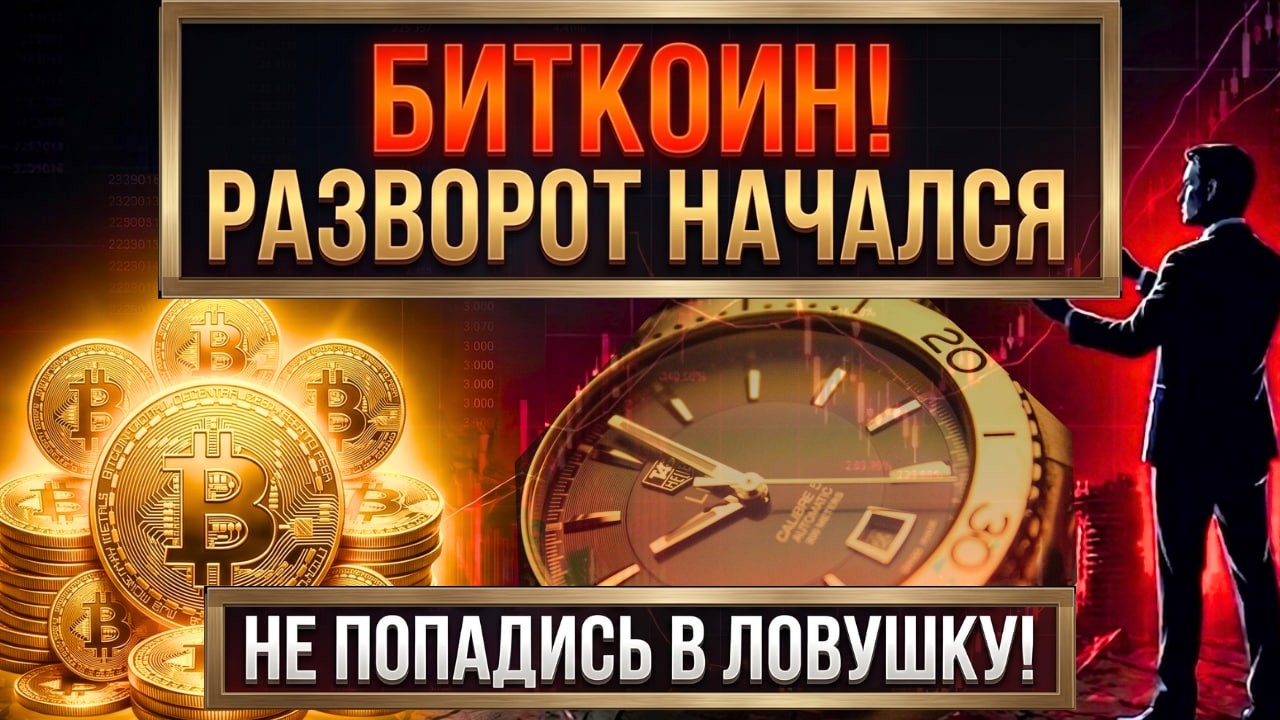 БИТКОИН. РАЗВОРОТ НАЧАЛСЯ. НЕ ПОПАДИСЬ В ЛОВУШКУ!