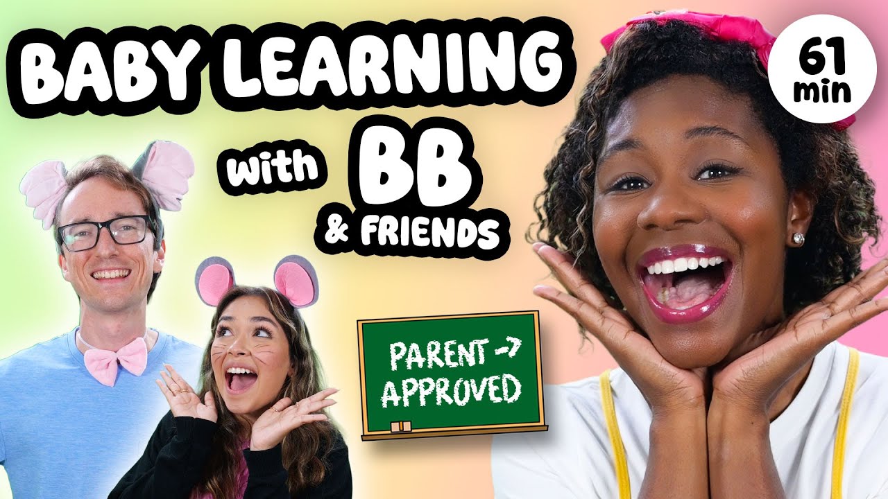 Baby Learning 2 w/ BB – Animals, Colors, First Words, Old MacDonald + More! | Toddler Videos