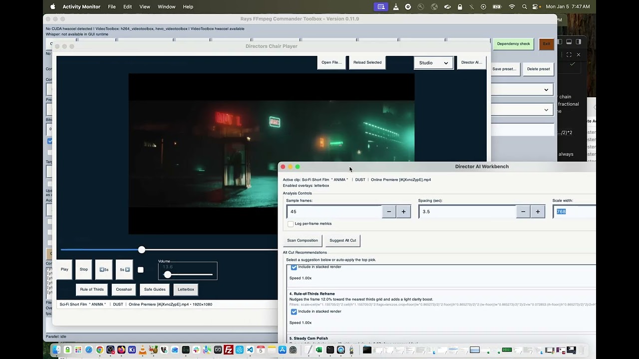 Directors Chair Player and Director AI Workbench #ffmpeg Rays Commander Tool Box