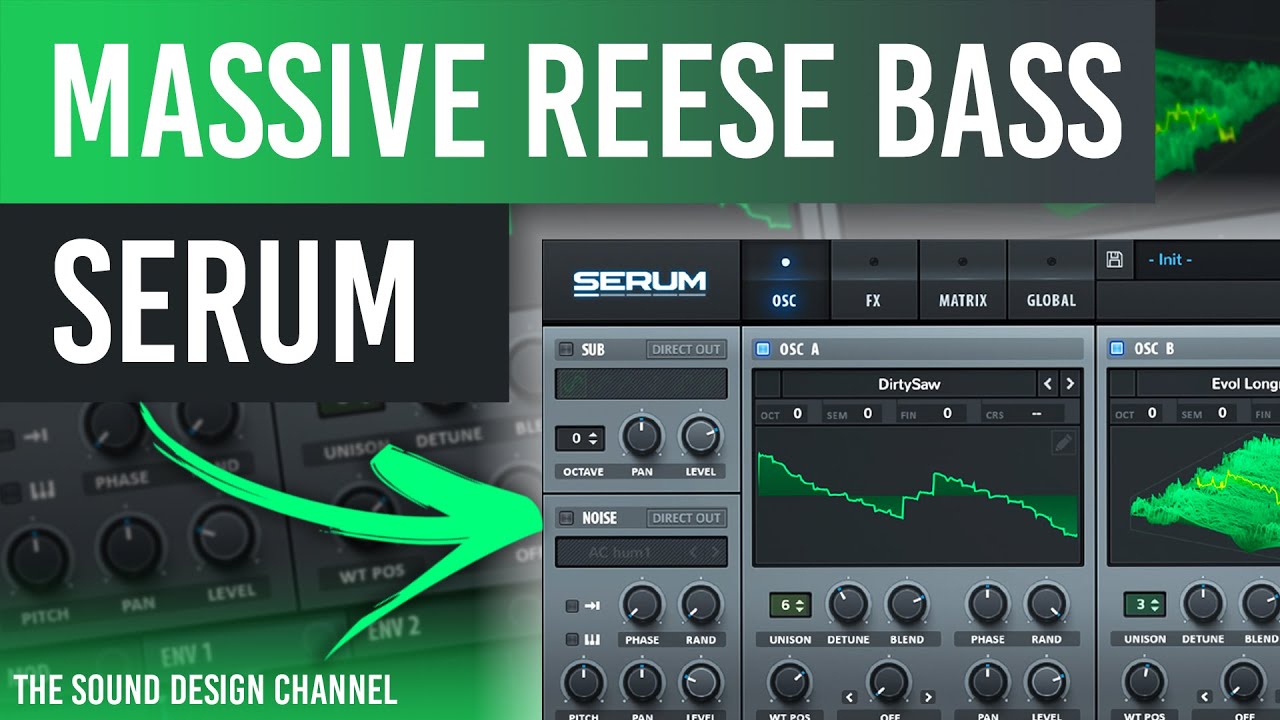 SERUM Tutorial | Reese Bass, Techno | Adam Beyer, Drumcode