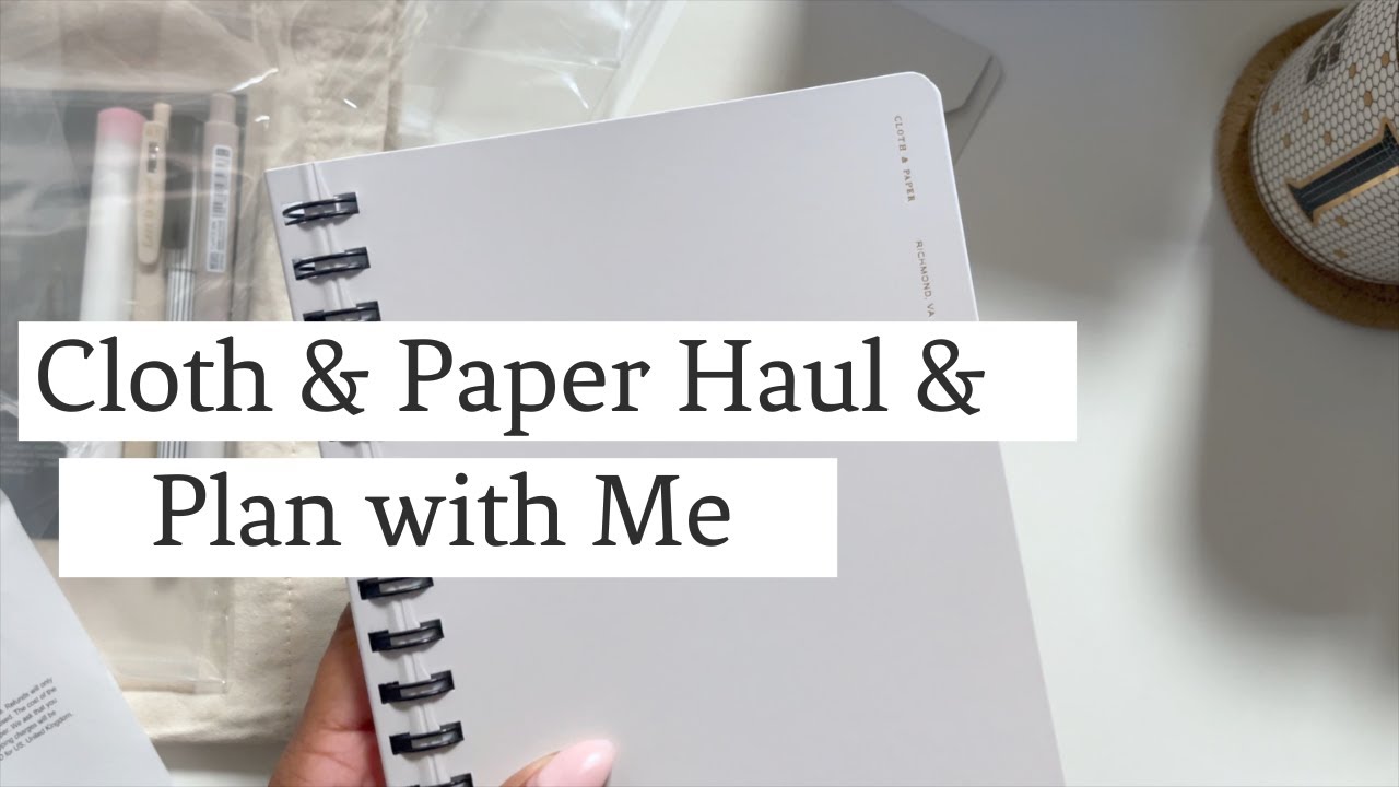cloth & paper haul + plan with me | new planner products