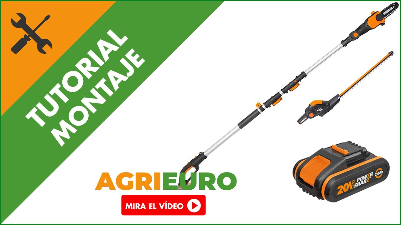 Montaje: Worx WG908E - Podadora - Cortasetos multifunci&oacute;n