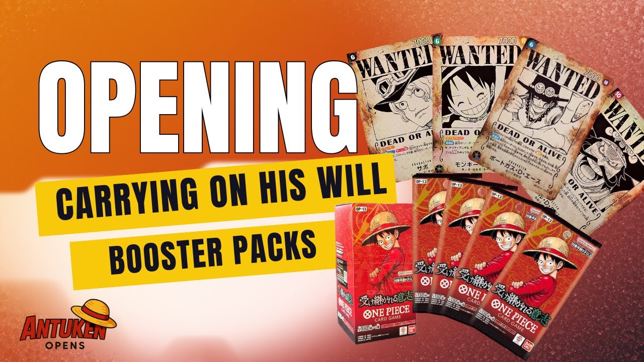 Opening One Piece TCG OP-13 Booster Packs