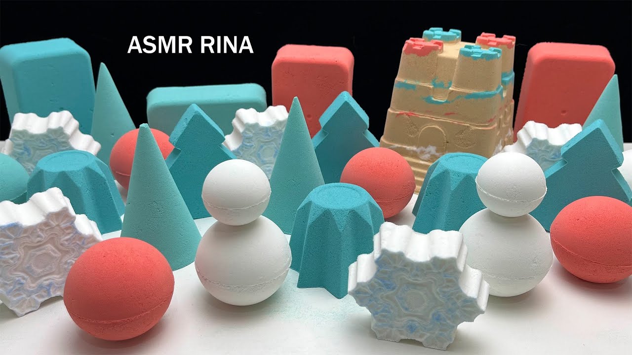 ASMR baking soda |Merry Christmas| New shapes|