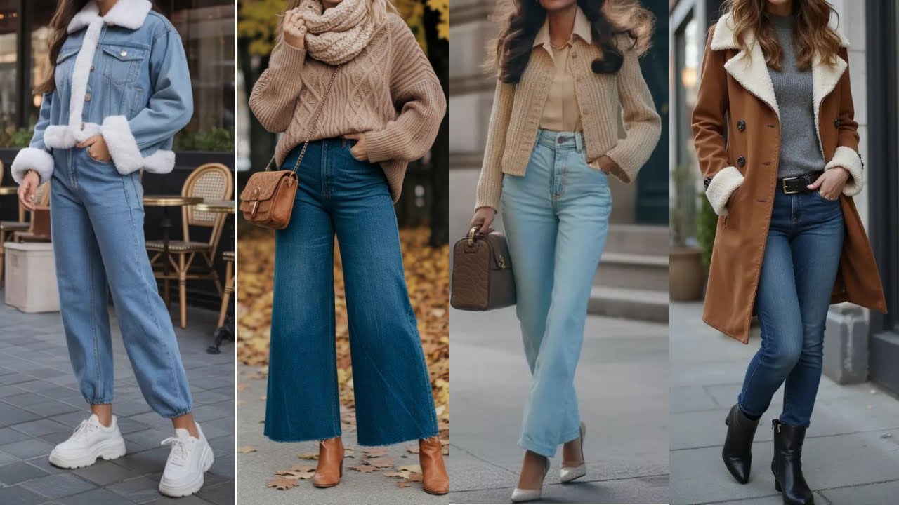 COMO Llevar VAQUEROA en Invierno y Verte BIEN VESTIDA
