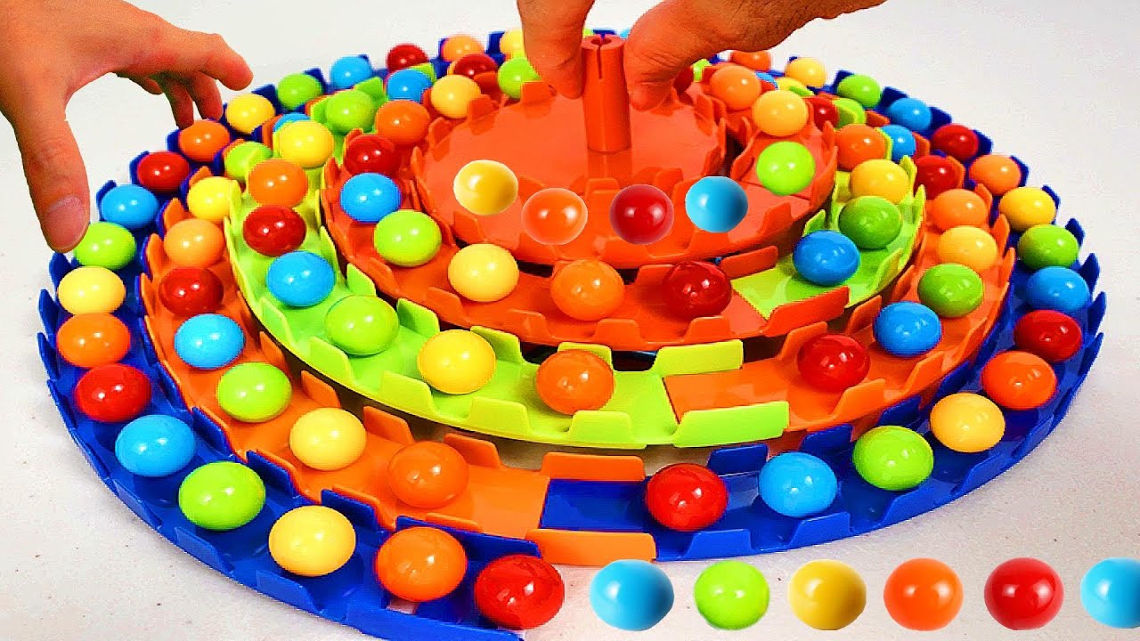 Slinky Marble Run Race ASMR # 1 ☆ No Ordinary Slinky ☆ Creative Healing Sound Machine DIY Build
