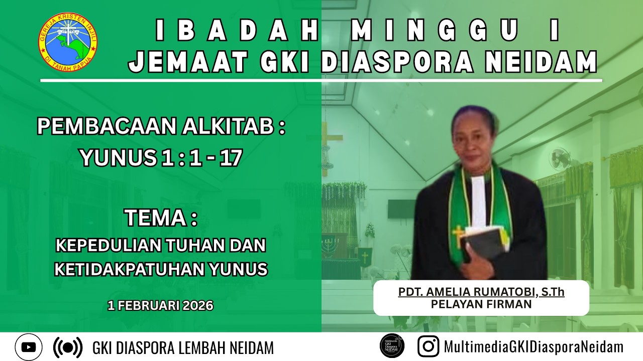 IBADAH MINGGU 1 FEBRUARI 2026