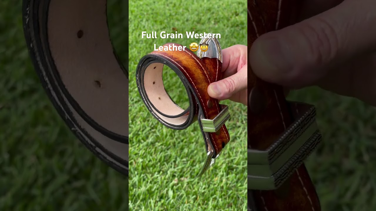 Great Looking Handmade Leather Belt #westerninspired  #leather #westernwear #westernlifestyle