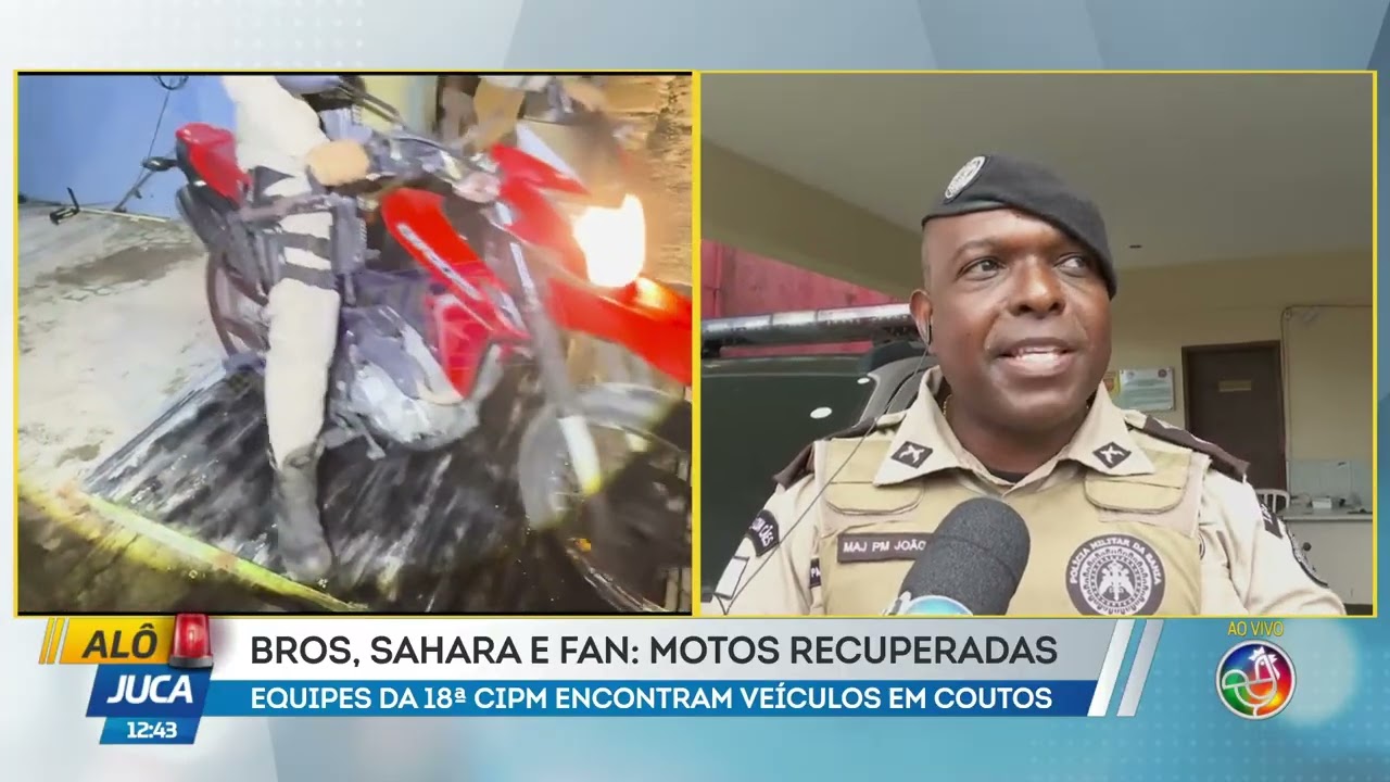 Equipes da 18ª cipm encontram veículos em coutos | ALÔ JUCA | TV ARATU
