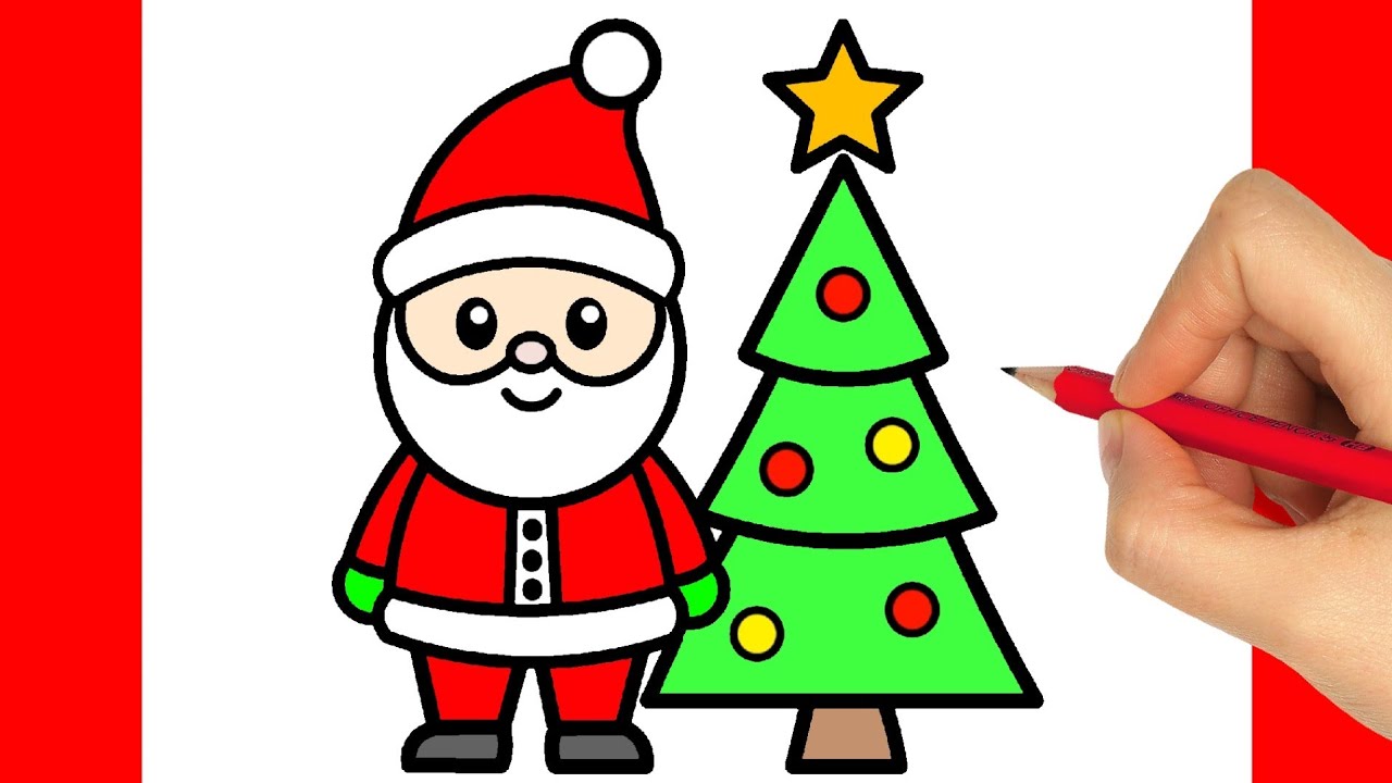 CÓMO DIBUJAR A PAPÁ NOEL