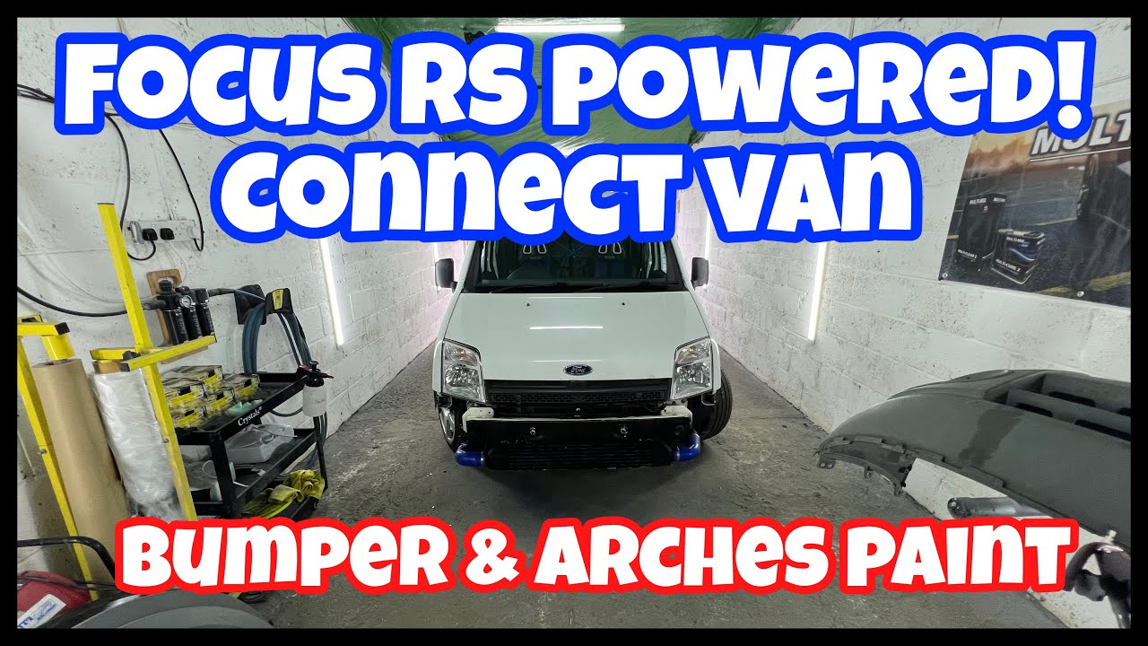 Connect Van с двигателем Focus RS!! Текстурированный бампер и арки, сглаженные и покрашенные