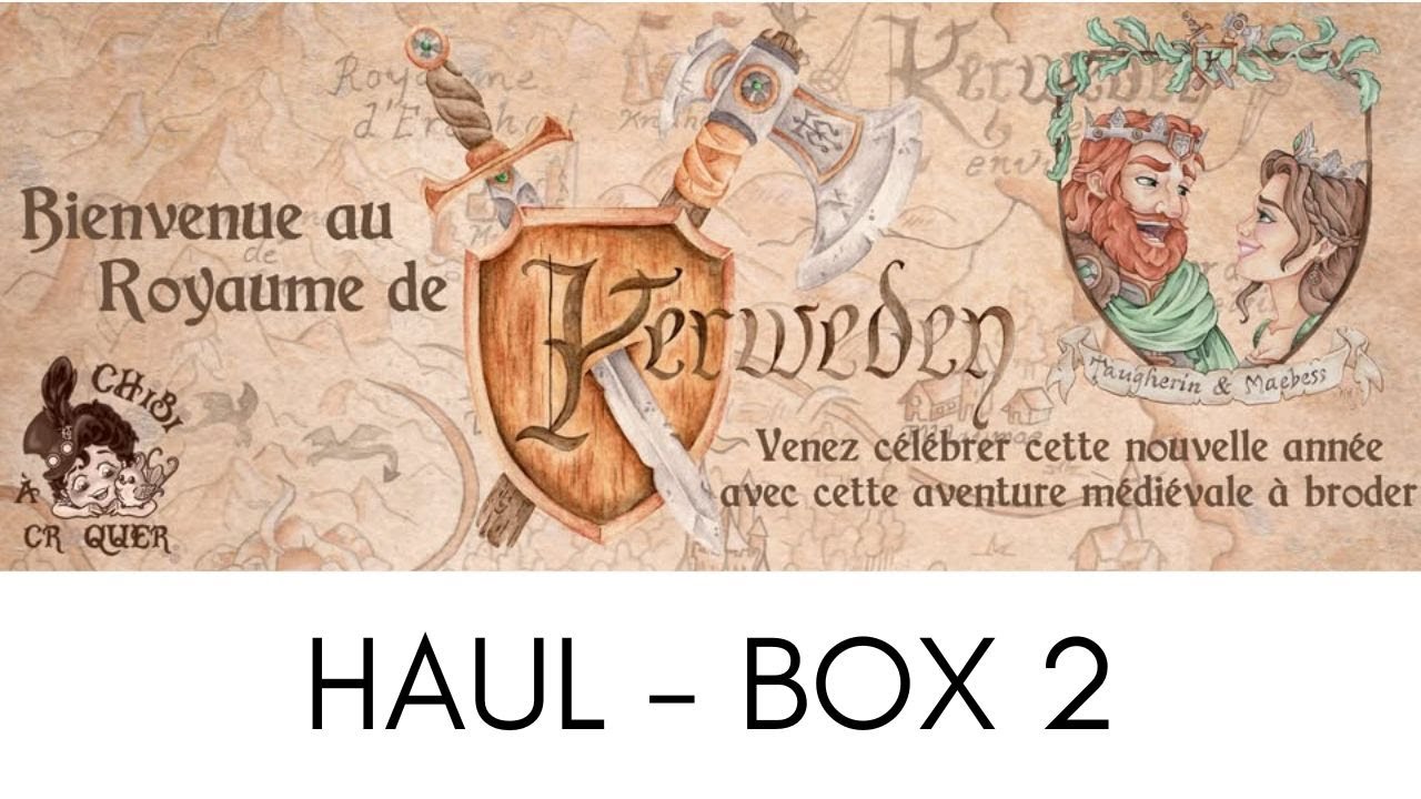 D&eacute;ballage de la box 2 Kerweden de Chibi Hour, mais pas que #pointdecroix #crossstitch #puntodecruz