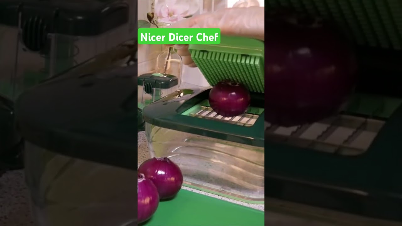 Nicer Dicer Chef Zwiebel schneiden 