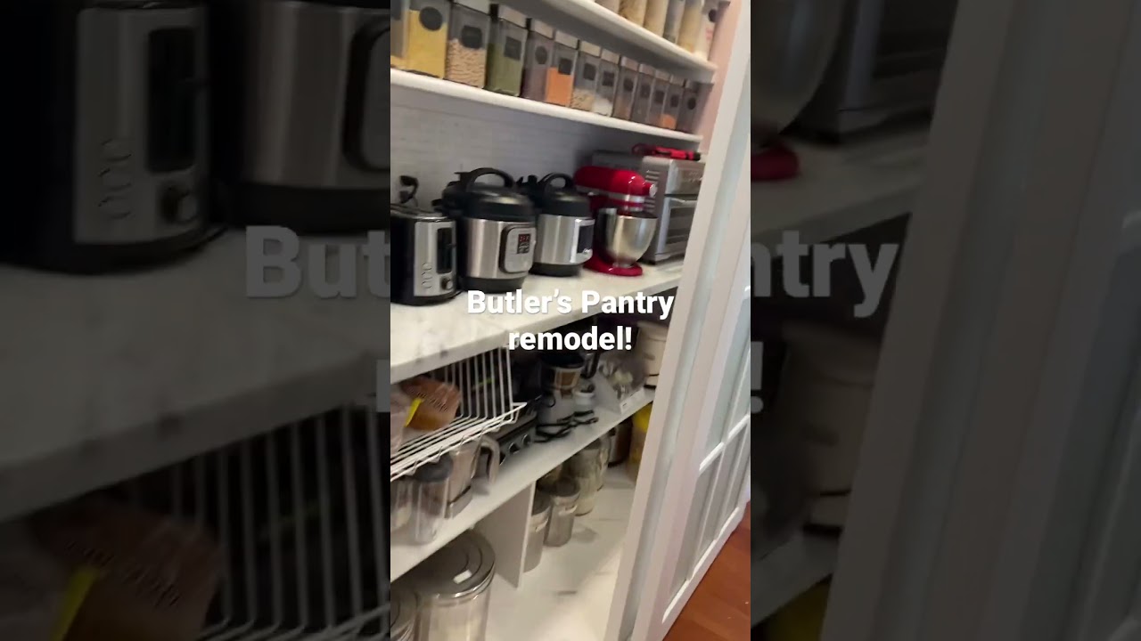 # Butler’s Pantry!! Creating a pantry in a small place, moved washer / dryer