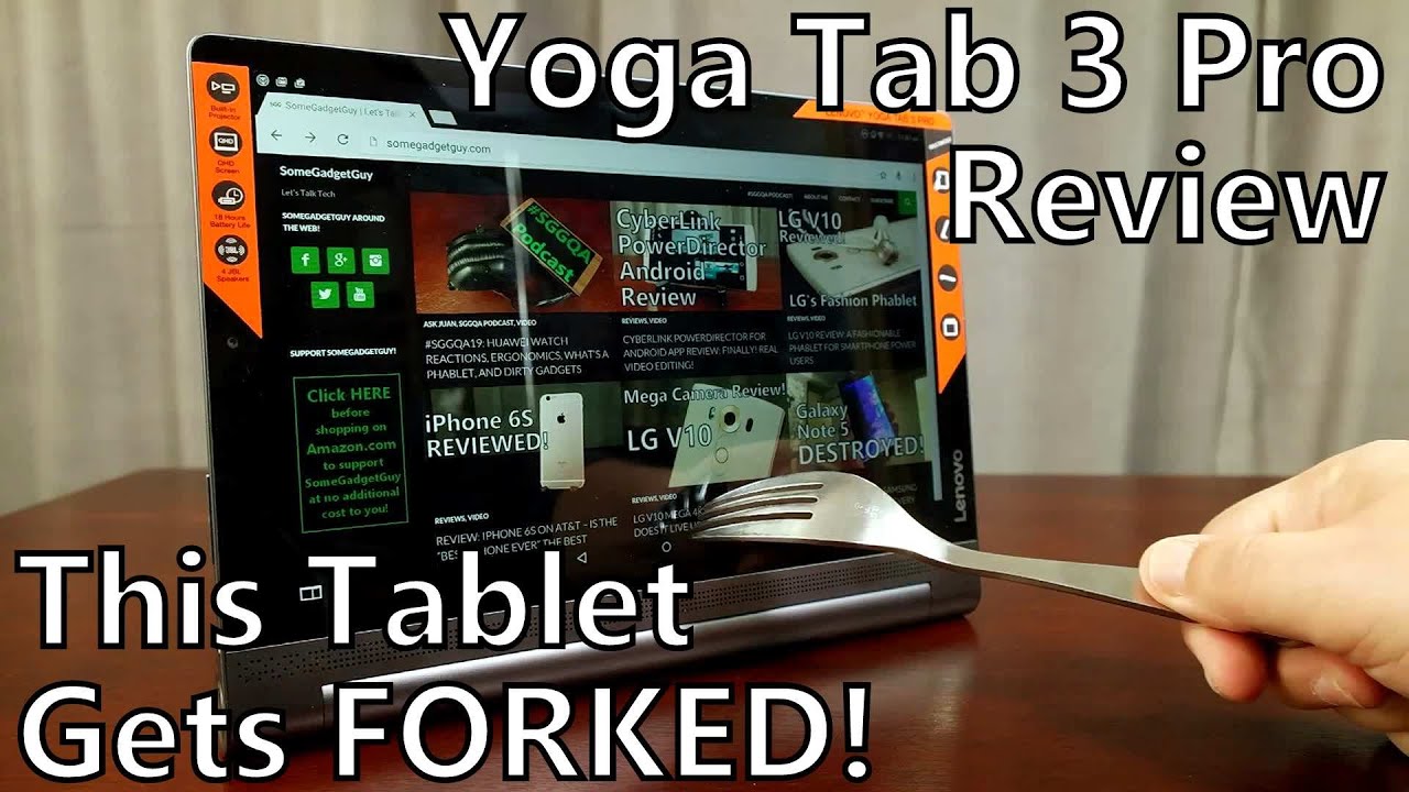 Lenovo Yoga Tab 3 Pro Review: This Tablet Gets FORKED!