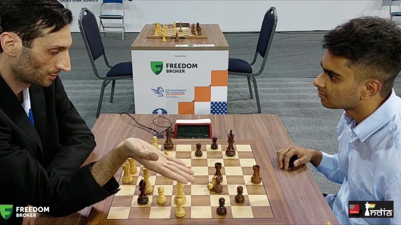 When you cant believe that you lost the game | Baadur Jobava vs Abhimanyu Puranik | World Rapid 2022