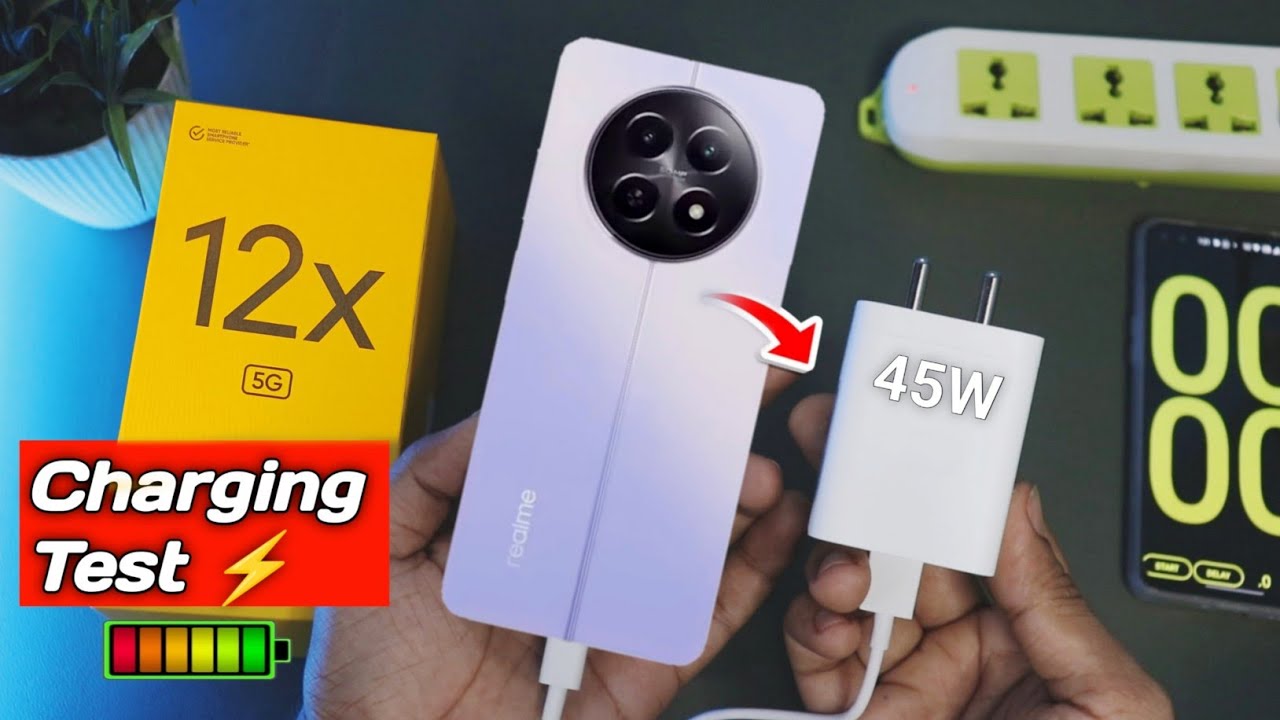 realme 12X 5G Charging Test 0 to100% |45W Box Charger - Heat Test🔥