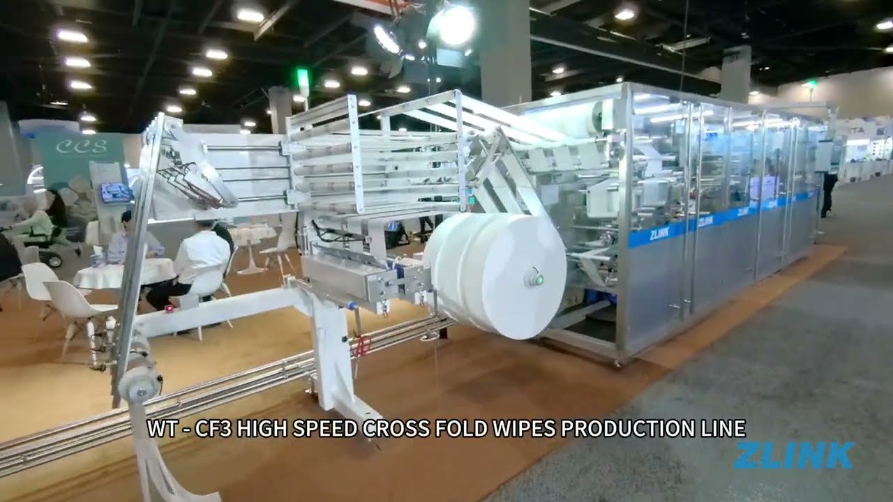 ZLINK | WT-CF3 High Speed Cross Fold Wipes Production Line