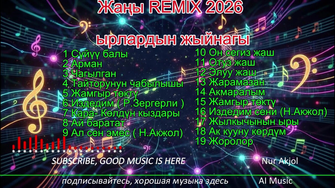 Жаңы 2026  REMIX Ырлар жыйнагы